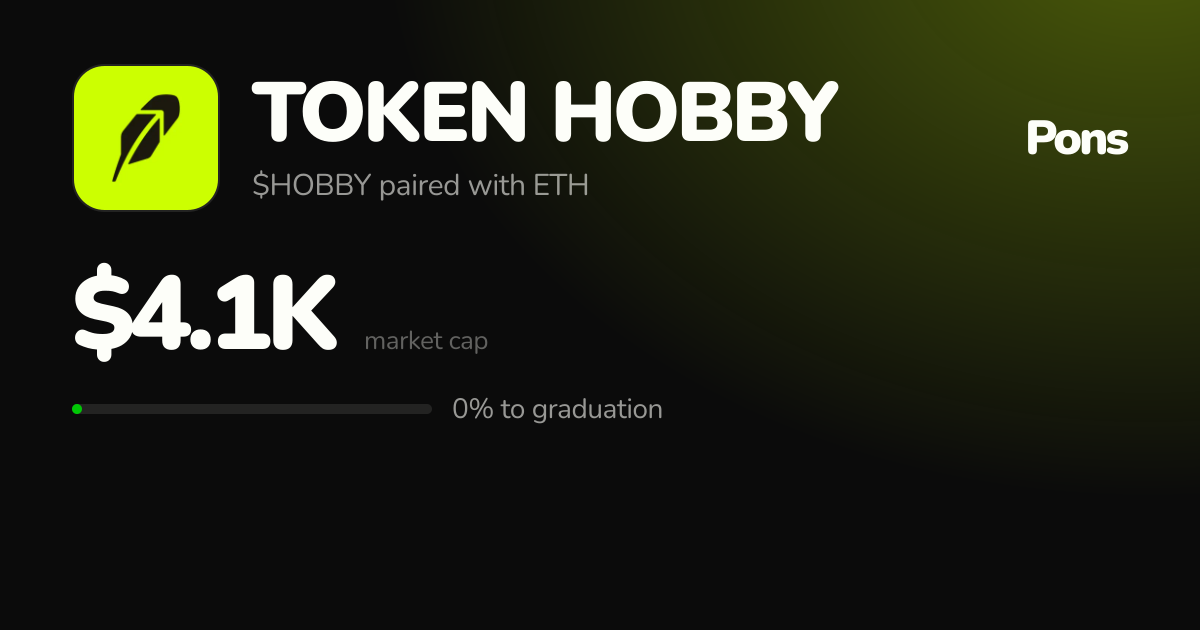 TOKEN HOBBY (HOBBY) | Pons