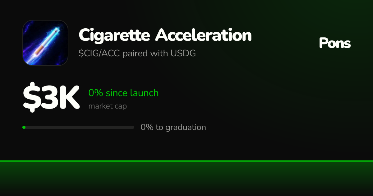 Cigarette Acceleration (CIG/ACC) | Pons
