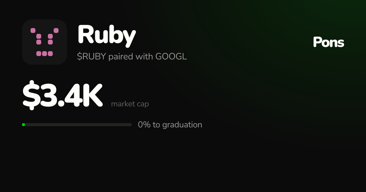 Ruby (RUBY) · Pons